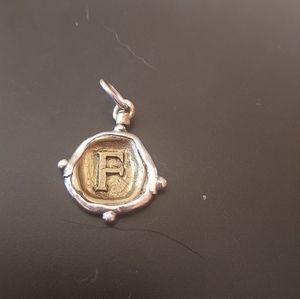 Waxing Poetic "F" Pendant
